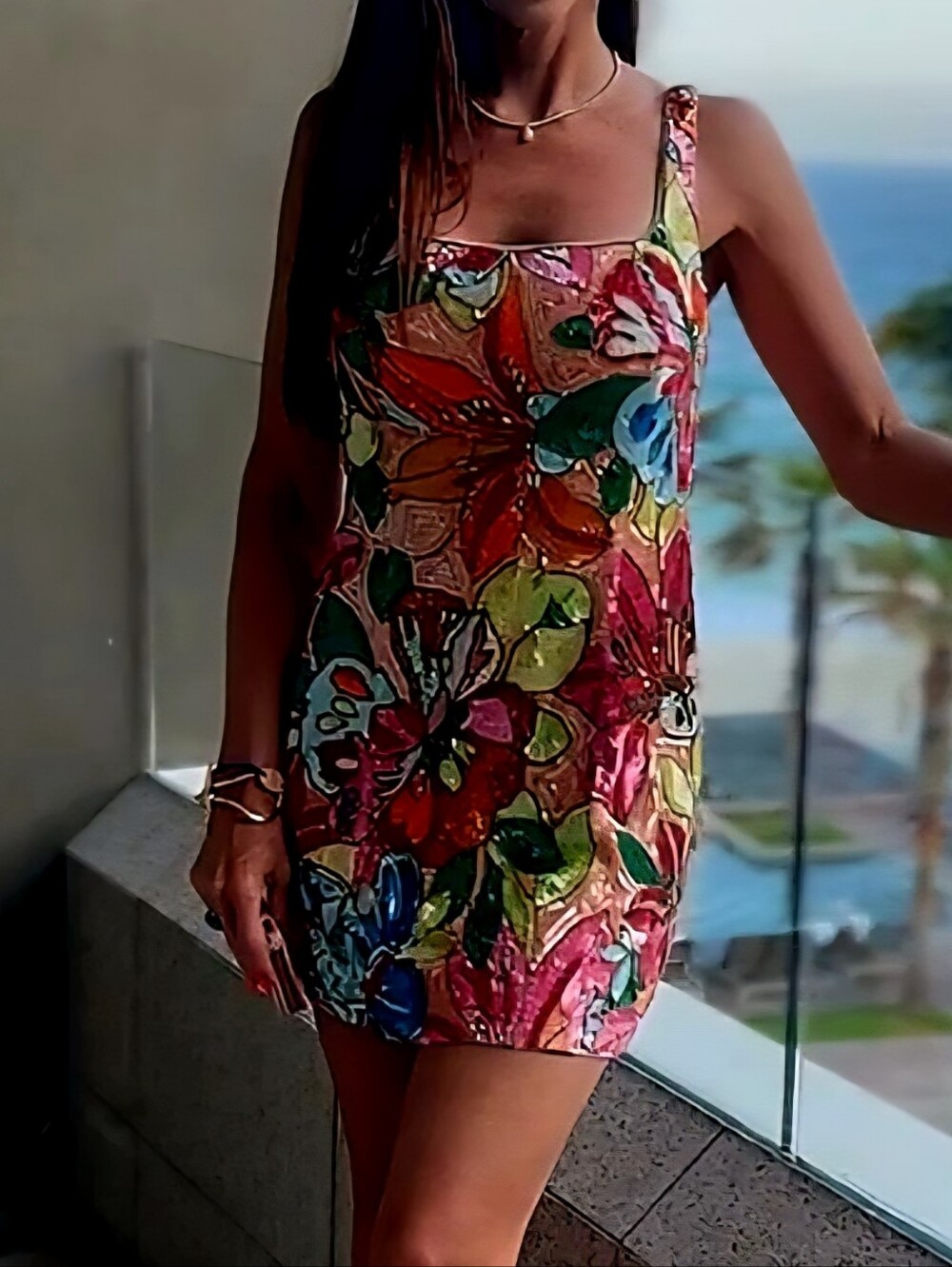 Amanda Uprichard Augustine Floral Sequin Dress